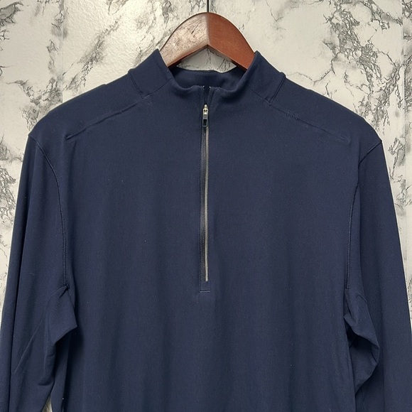 Lululemon Men's Blue Surge Warm 1/2 Zip Pullover Size M - Picture 3 of 9